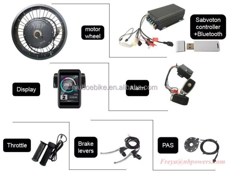 3000-5000 Watt Fat Tyre Conversion Kit